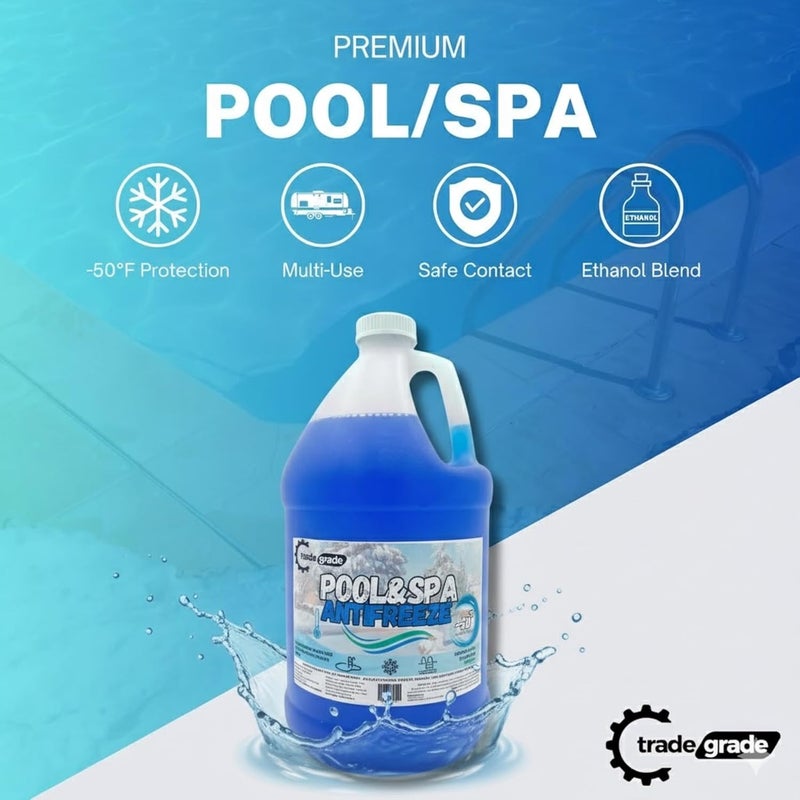 Trade Grade TradeGrade Spa and Pool Antifreeze for Winterizing Inground & Above Ground | 4 Gallon | 50°F Freezing Point Protection - Image 4